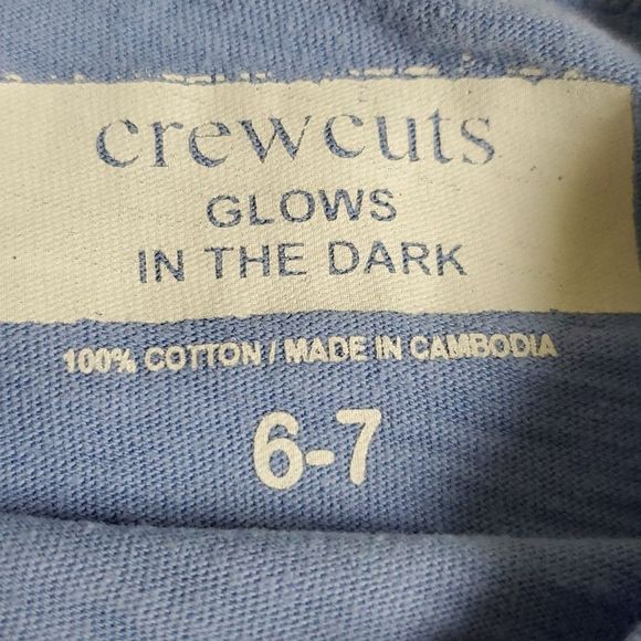 Glow in the dark Jcrew crewcuts t shirt 6-7 - Picture 2 of 3